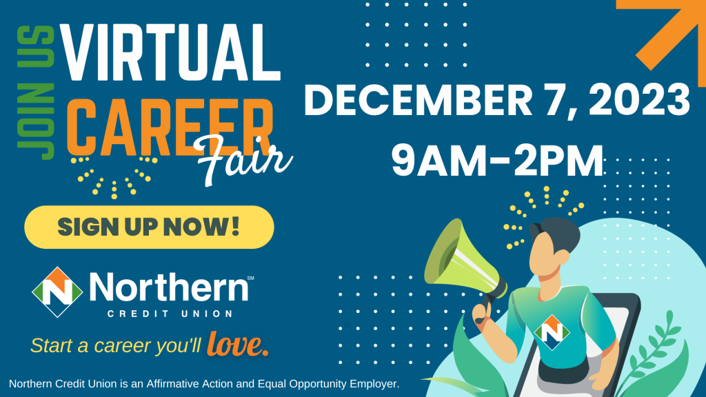 Join Us For a Virtual Career Fair on December 7, 2023 from 9a-2p.
